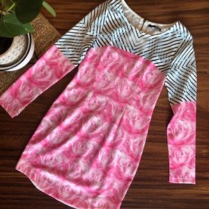 Lulus white/pink mini dress
